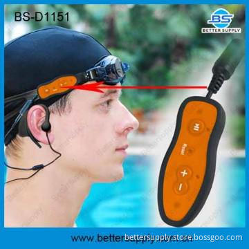IPX8 waterproof MP3 with 4GB mp3 player for swimming, sports